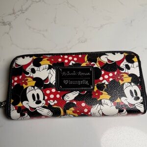 Loungefly Minnie Mouse Red and Black Wallet